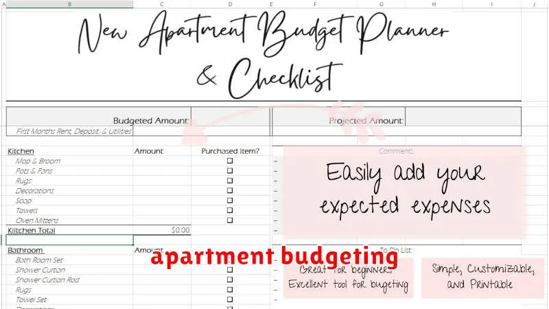 apartment budgeting