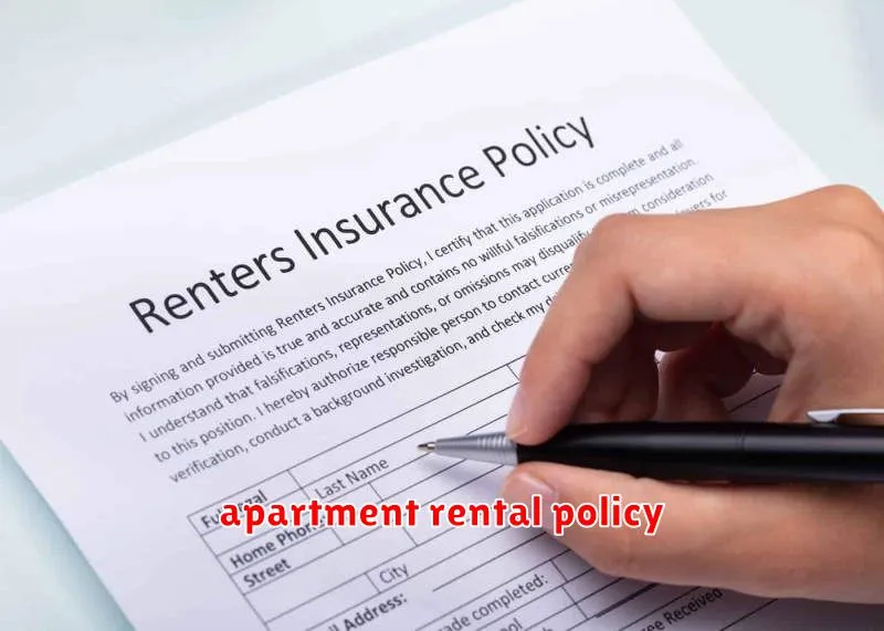 apartment rental policy