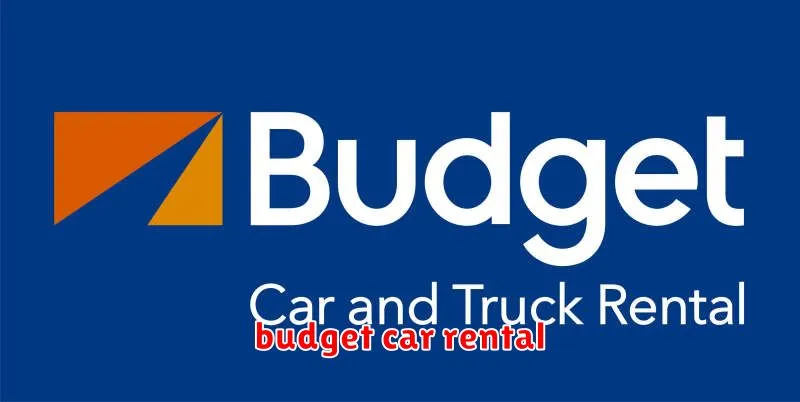 budget car rental