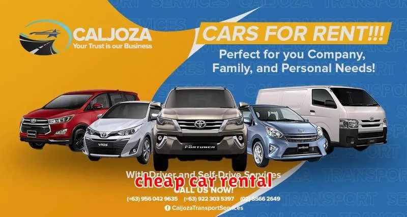 cheap car rental