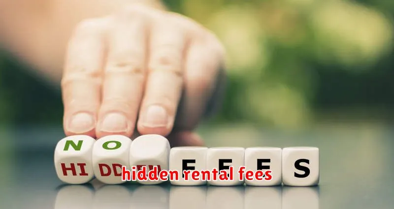 hidden rental fees