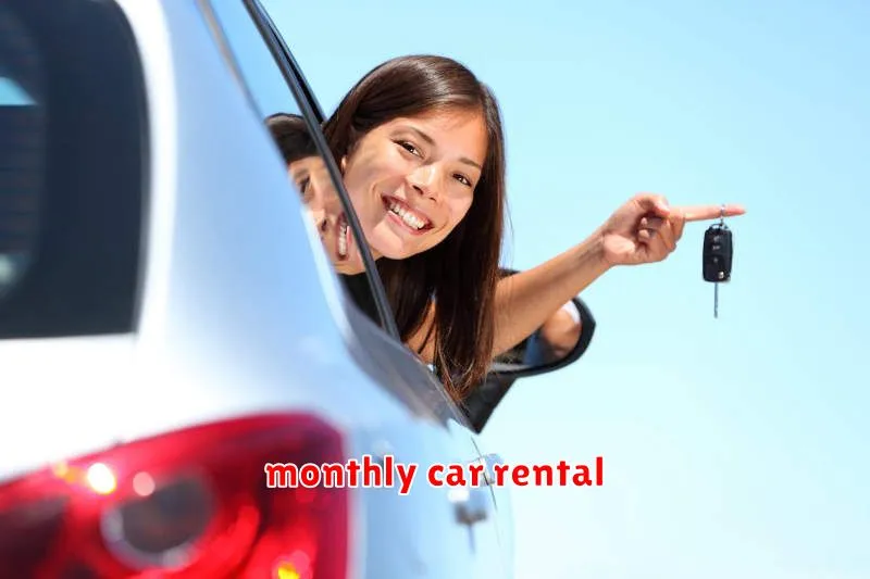monthly car rental